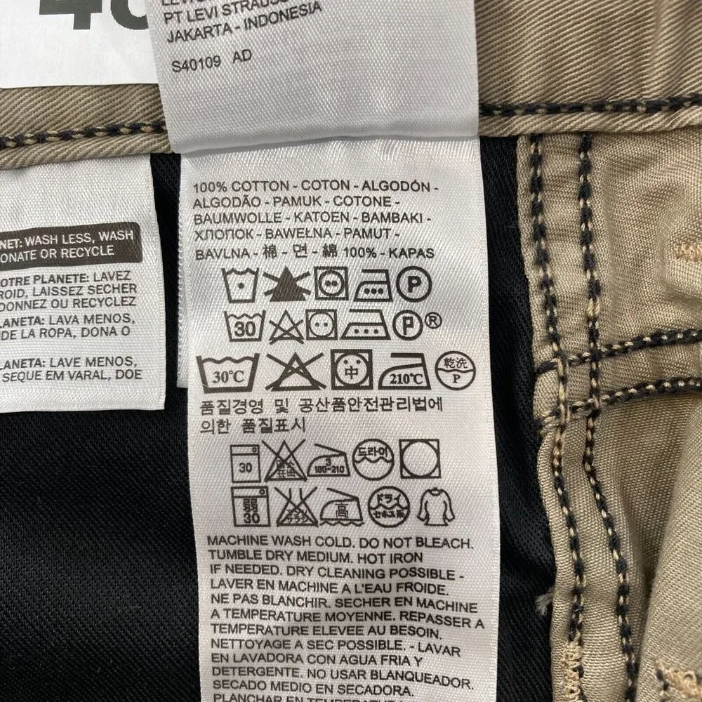 Levi's 511 Mens 29x32 Slim Fit Brown Denim Straight Leg Jeans Low Rise Black Tab - Picture 5 of 12